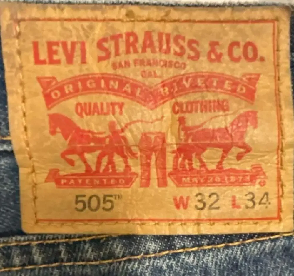 Levi's 505 Men's Regular Fit Straight Leg Jeans W32 L34 Medium Stonewash 2022